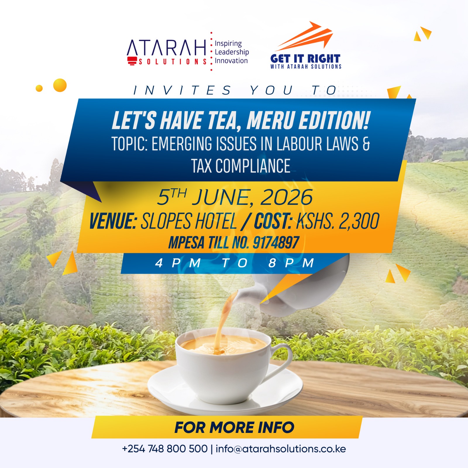 Lets Have Tea, Meru Edition